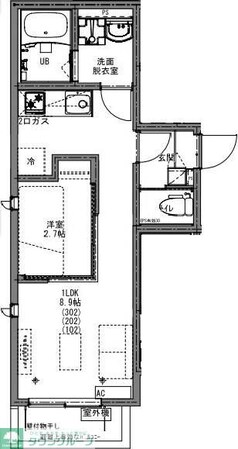 KEIAI RESIDENCE 大和田IIの物件間取画像